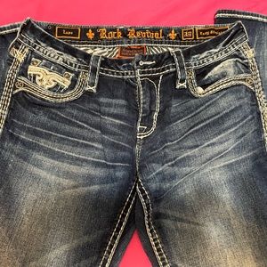 Rock Revival Jeans size 29 Lupe Easy Straight, inseam 30”